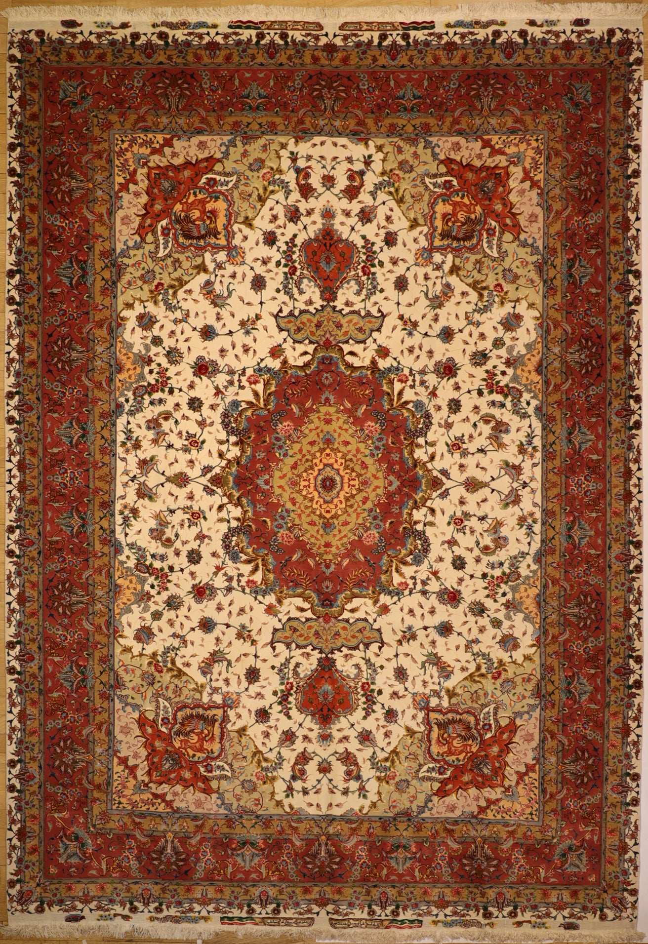 1434 tabriz Extra Fine Trama Ordito in Seta