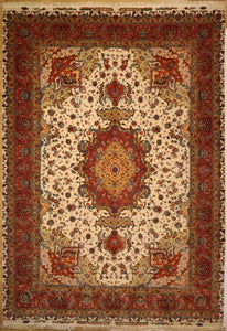 1434 tabriz Extra Fine Trama Ordito in Seta VENDUTO