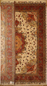 1434 tabriz Extra Fine Trama Ordito in Seta VENDUTO