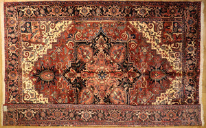 RE10192 Heriz Persia Semi Antico