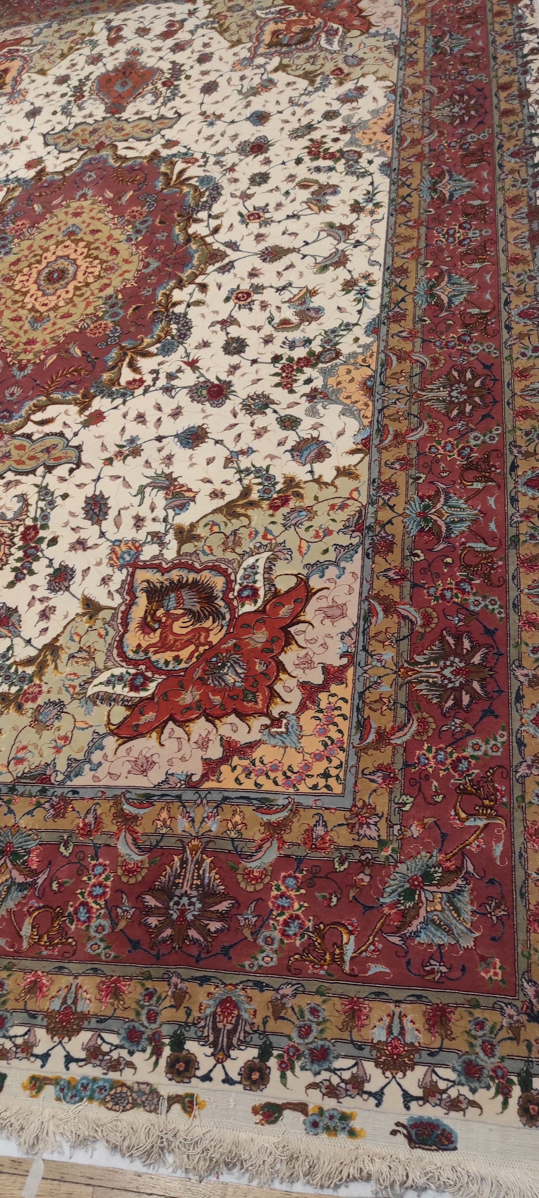 1434 tabriz Extra Fine Trama Ordito in Seta