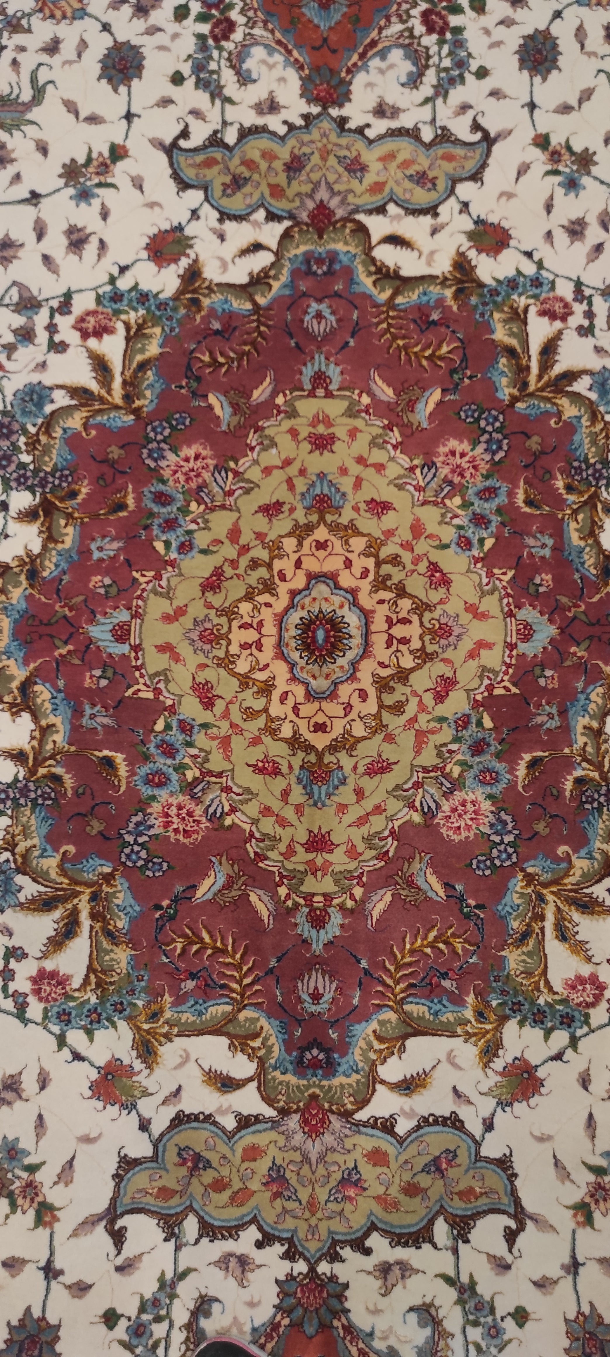 1434 tabriz Extra Fine Trama Ordito in Seta