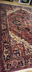 RE10192 Heriz Persia Semi Antico