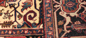 RE10192 Heriz Persia Semi Antico